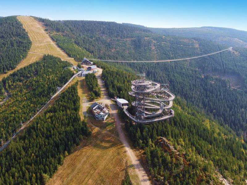 najdłuższy na świecie wiszący most dla pieszych SKY BRIDGE 721